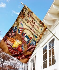 bless us 4th july flag 2575