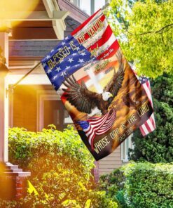 blessed is the nation whose god is the lord eagle flag 2151