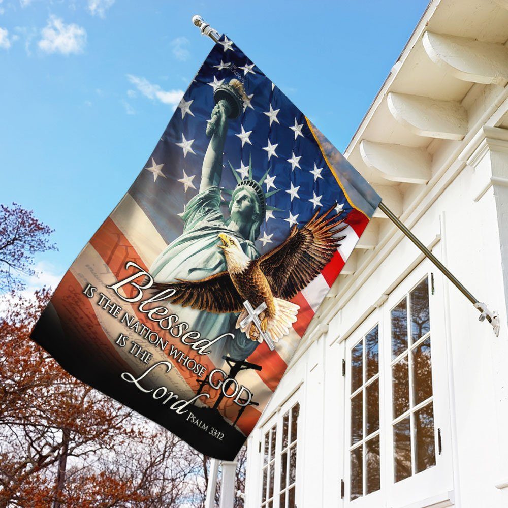 Blessed Is The Nation Whose God Is The Lord Flag LHA1571F - Image 2