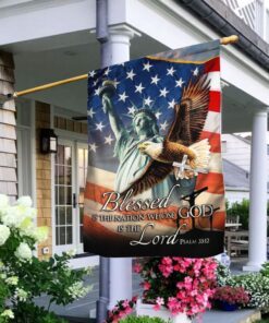 Blessed Is The Nation Whose God Is The Lord Flag LHA1571F