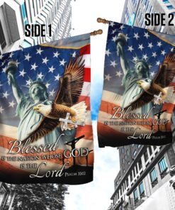 blessed is the nation whose god is the lord flag lha1571f 6167
