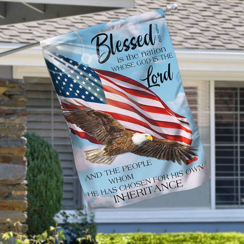 Blessed Is The Nation Whose God Is The Lord Flag LHA1968F - Image 2