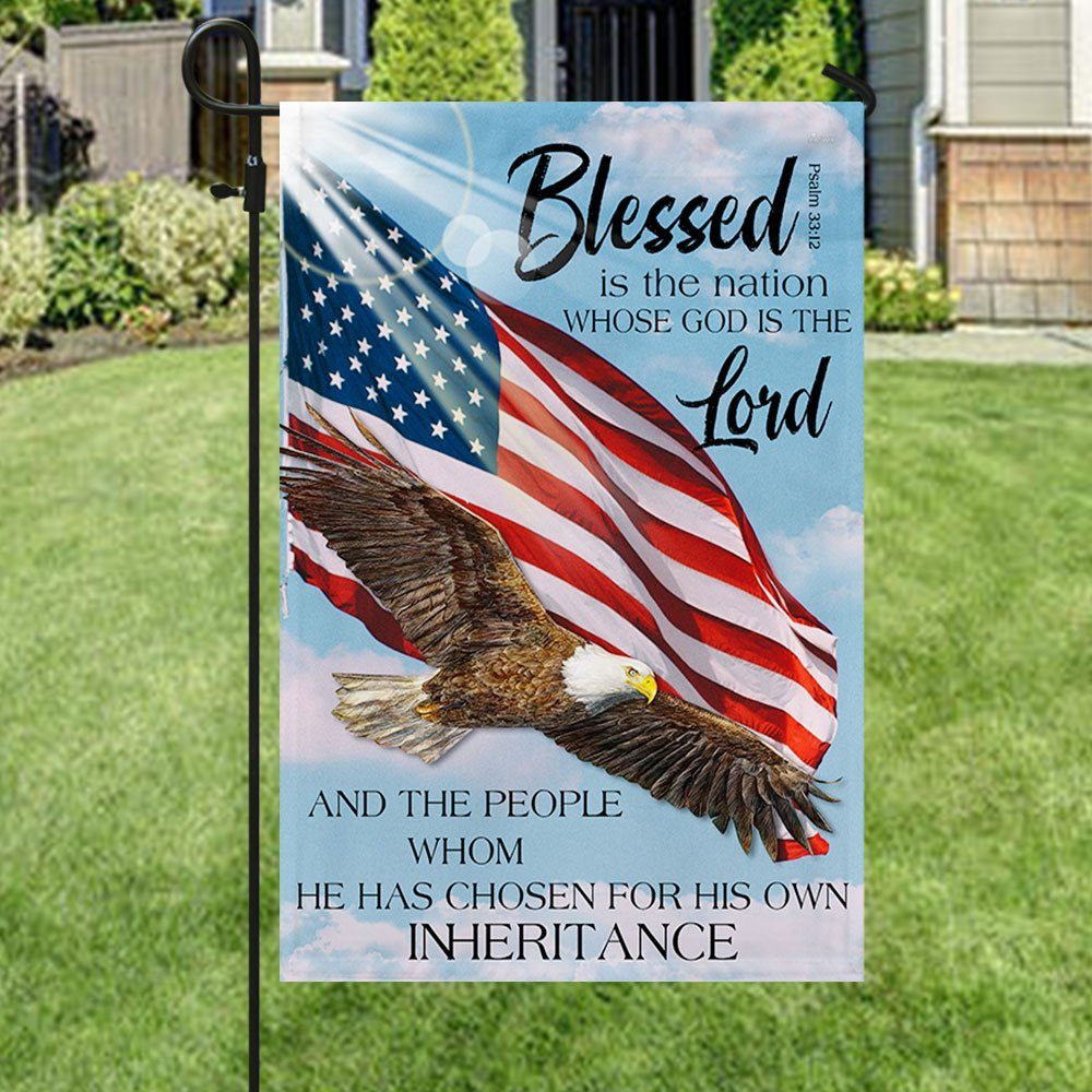 Blessed Is The Nation Whose God Is The Lord Flag LHA1968F - Image 4
