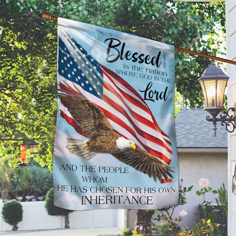 Blessed Is The Nation Whose God Is The Lord Flag LHA1968F