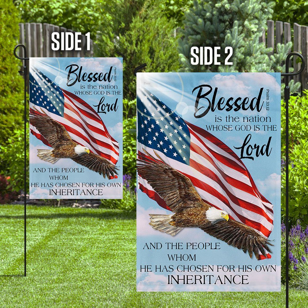 Blessed Is The Nation Whose God Is The Lord Flag LHA1968F - Image 6