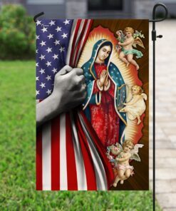 blessed virgin mary flag 2667