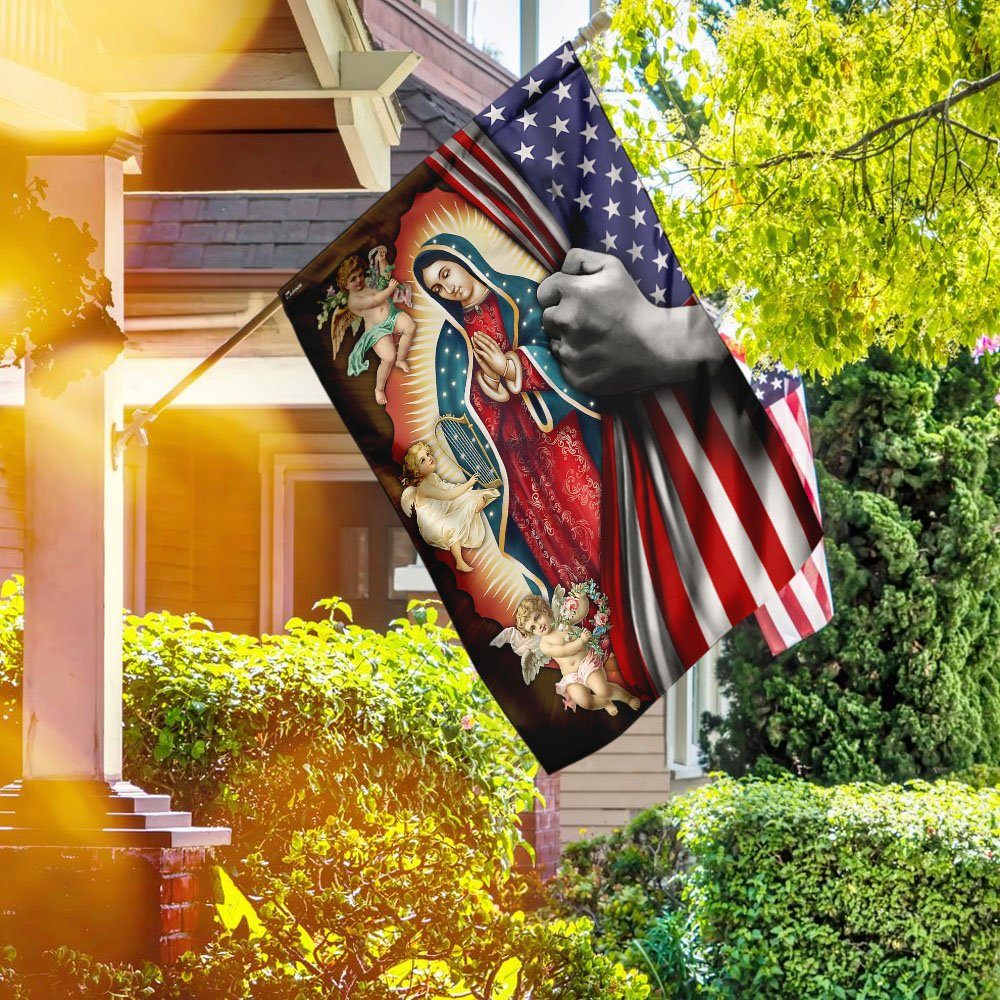 Blessed Virgin Mary Flag