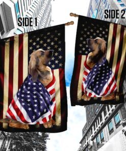 bloodhound american patriot flag 3875