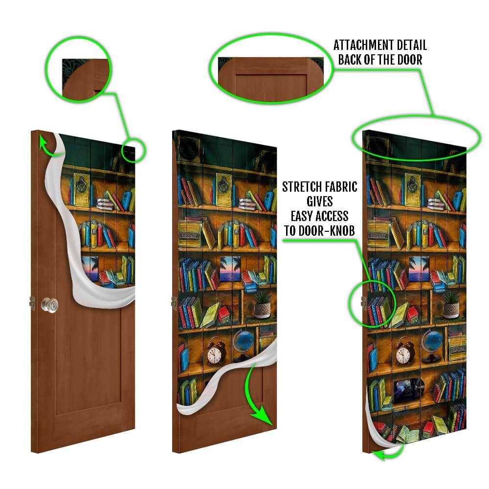Book Vintage Door Cover NTT32D - Image 6