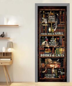 books and cats door cover 3067