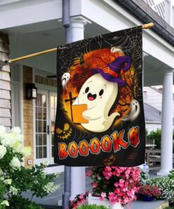 books ghost flagwix™ booooks ghost halloween flag 1625