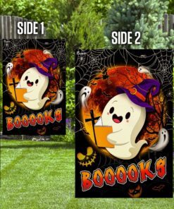 books ghost flagwix™ booooks ghost halloween flag 7238