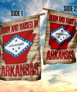 born and raised in arkansas flag 8746