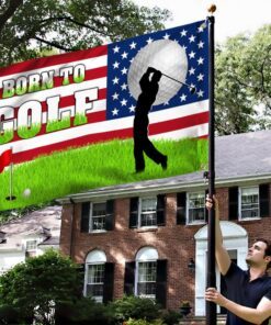 born to golf grommet flag tqn315gf 1927