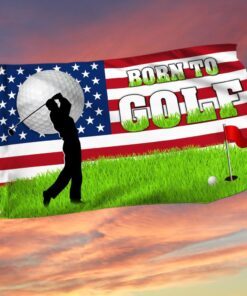 Born To Golf Grommet Flag TQN315GF
