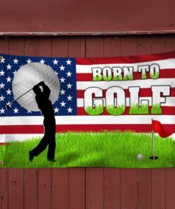 born to golf grommet flag tqn315gf 4192