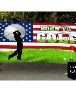 born to golf grommet flag tqn315gf 7521