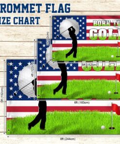 born to golf grommet flag tqn315gf 7951