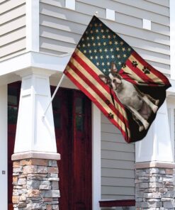 boston terrier american flag 1982