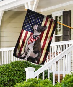 boston terrier american flag 3773