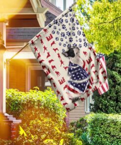 Boston Terrier Dog American Flag