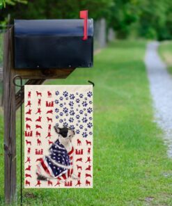 boston terrier dog american flag 3847