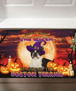 Boston Terrier Doormat Halloween THB3296DMv19