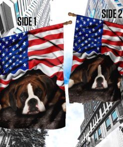 boxer. american patriot flag 1426