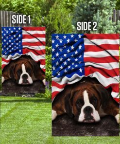 boxer. american patriot flag 1511