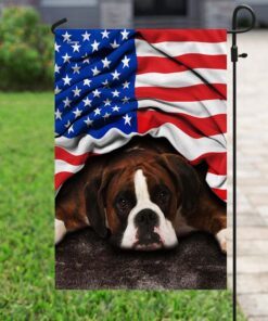 boxer. american patriot flag 1653