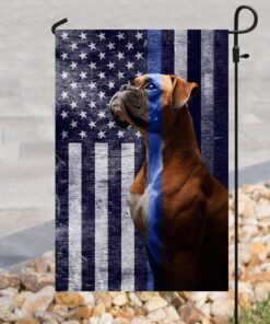 boxer. the thin blue line american us flag 4705