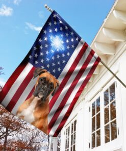 boxer christian cross american us flag 2967