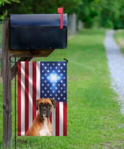 boxer christian cross american us flag 8184