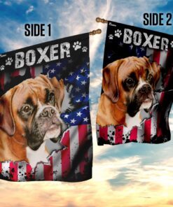 boxer dog flag 3686