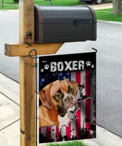 boxer dog flag 4460