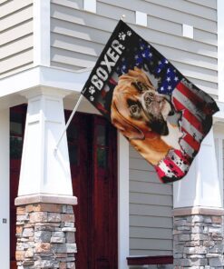 boxer dog flag 8407
