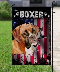 boxer dog flag 8660