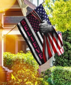 breast cancer american flagwix™ hopefulness flag 7498