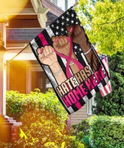 Breast Cancer Awareness - Hate Has No Home Here Flag