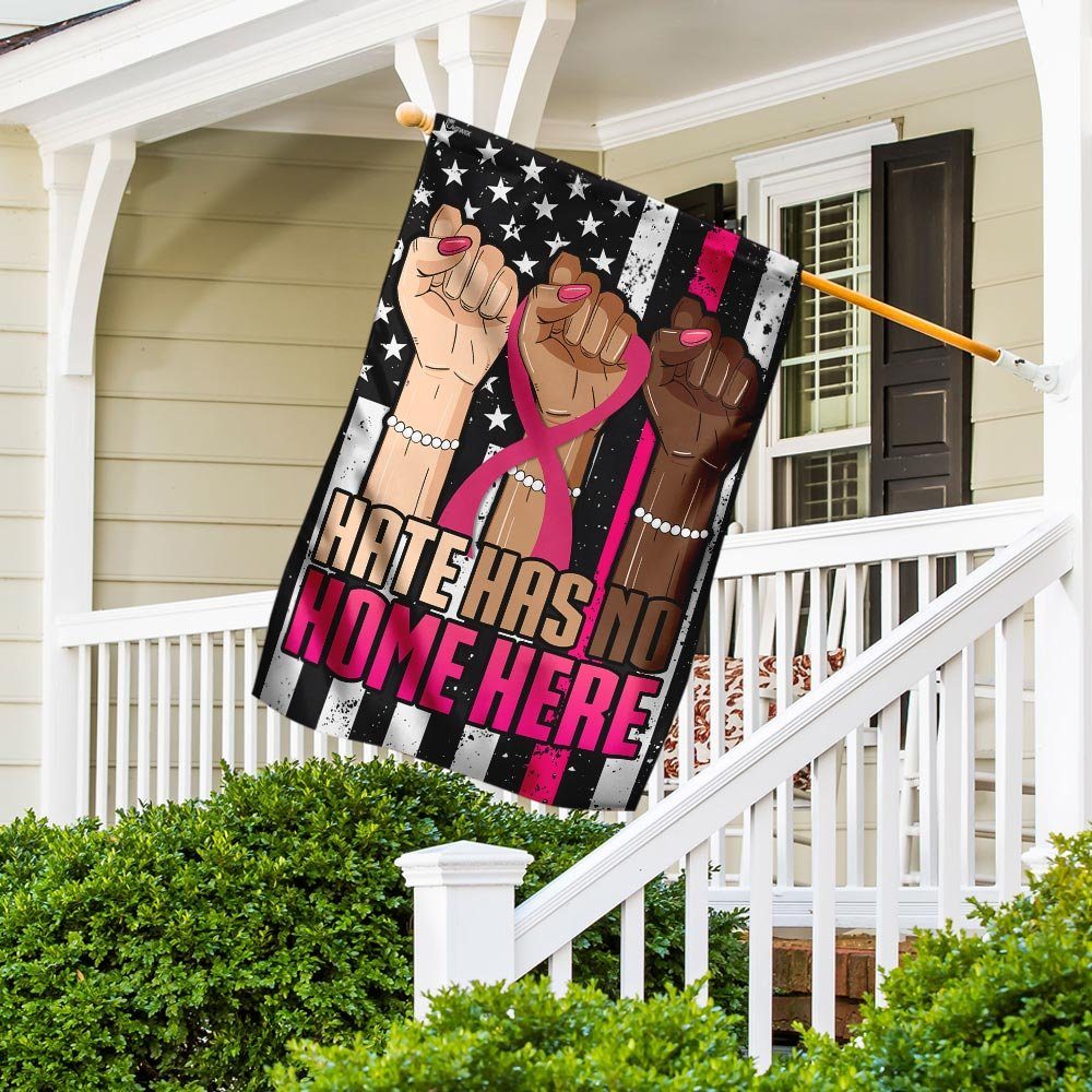 Breast Cancer Awareness - Hate Has No Home Here Flag - Image 5