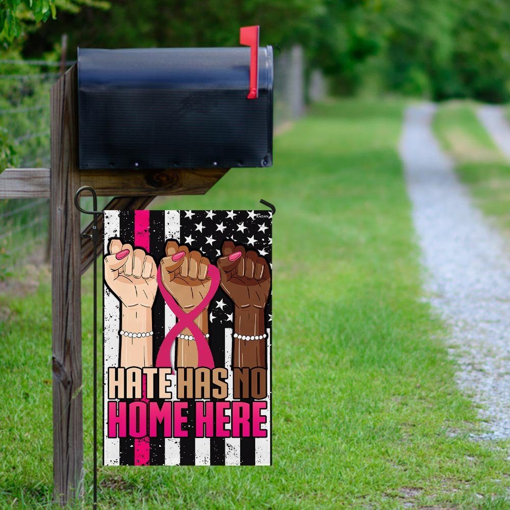 Breast Cancer Awareness - Hate Has No Home Here Flag - Image 9