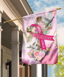 Breast Cancer Awareness Flag