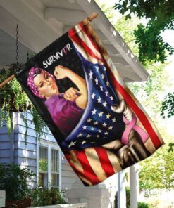 breast cancer awareness flag 2449