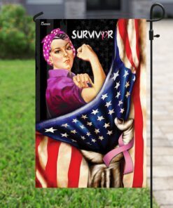 breast cancer awareness flag 2795
