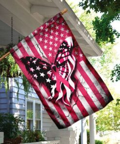 breast cancer awareness flag 4443
