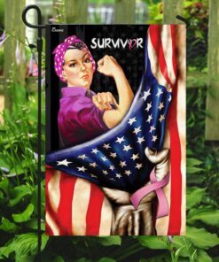 breast cancer awareness flag 8539