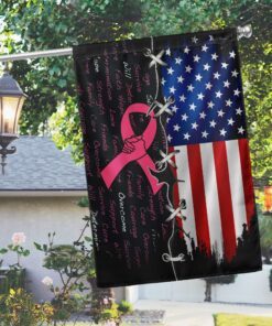 Breast Cancer Awareness Flag Awareness Month LNT601F