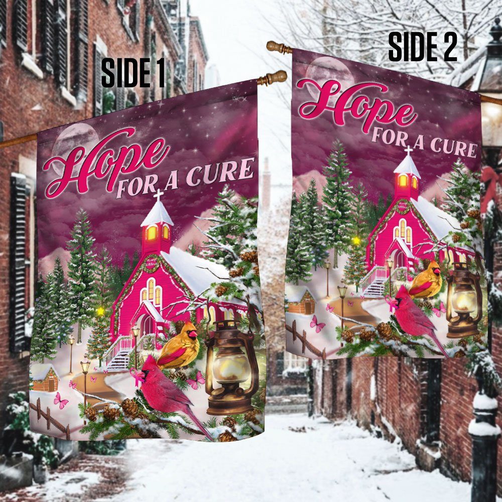 Breast Cancer Awareness Flag Cardinal Hope For A Cure LHA1863F - Image 3
