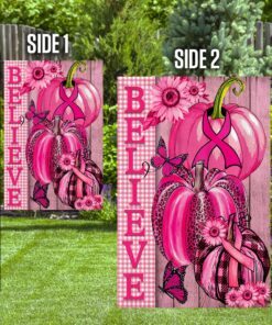 breast cancer awareness pumpkin flag 2403