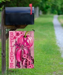 breast cancer awareness pumpkin flag 4137